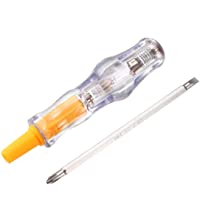 YUNB Destornillador de doble cabeza de 3-5 mm con ranura Phillips Tester de tensión y lápiz de prueba eléctrico- 100…